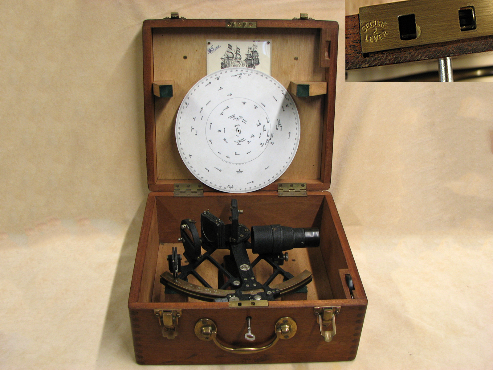 1962 B Cooke & Son Maritime sextant with Star Finder set
